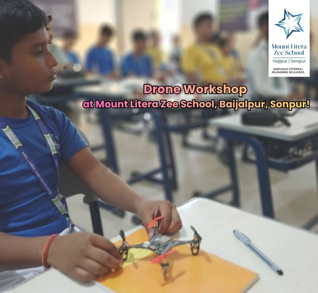 Drone workshop at MLZS hajipur 
